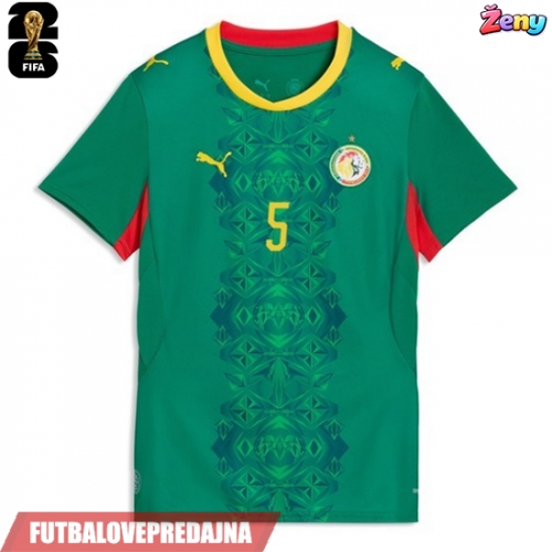 Lacne Ženy Futbalové dres Senegal Pape Gueye #26 MS 2026 Krátky Rukáv - Preč